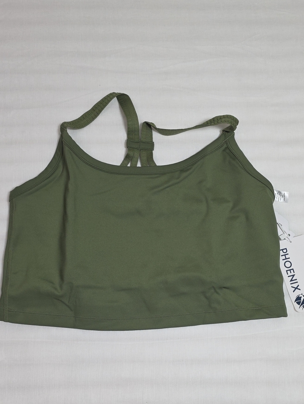 0712 Phoenix Malibu Olive Green Multi-strap Bra; 2X
